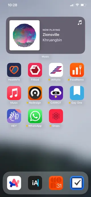 Home screen, April 2023