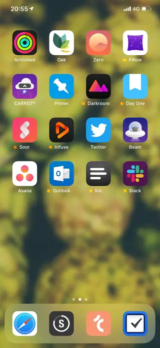 Home screen, February 2019