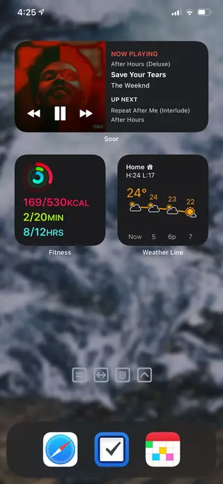 Home screen, February 2021