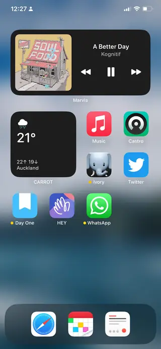 Home screen, February 2023