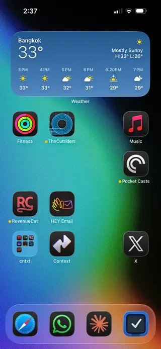 Home screen, February 2026