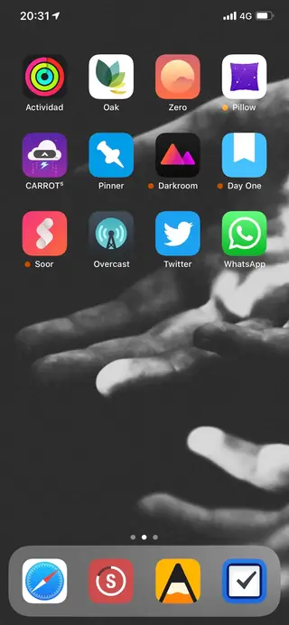 Home screen, January 2019