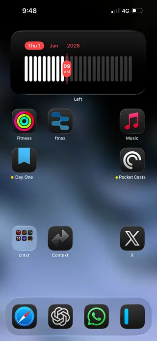 Home screen, January 2026