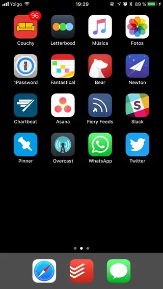 Home screen, July 2017