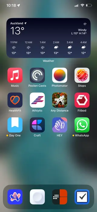 Home screen, July 2023
