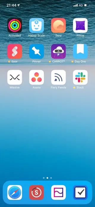 Home screen, March 2019