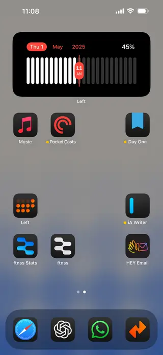 Home screen, May 2025
