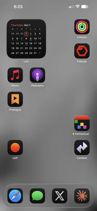 Home screen, October 2026