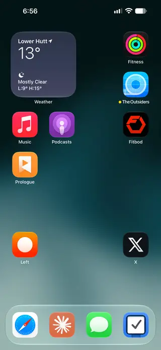 Home screen, September 2026